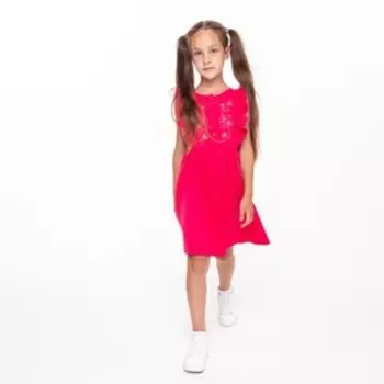 Платье для девочки, цвет розовый, рост 110 см