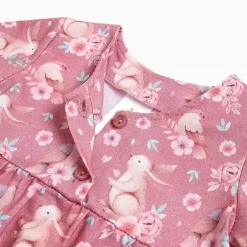 Платье для девочки, цвет розовый, рост 116см