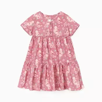 Платье для девочки, цвет розовый, рост 104см