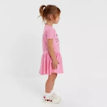 Платье для девочки, цвет, розовый, рост 98