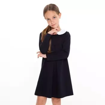 Платье для девочки, цвет синий, рост 122 см