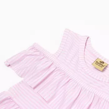 Платье для девочки, цвет светло-розовый, рост 98см