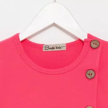 Платье для девочки, цвет тёмно-розовый, рост 104 см