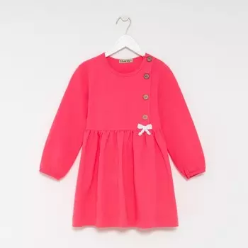 Платье для девочки, цвет тёмно-розовый, рост 98 см