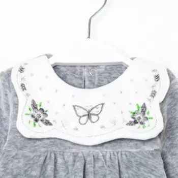 Платье для девочки, цвет тёмно-серый, рост 62 см