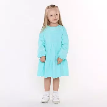 Платье для девочки, цвет зеленый, рост 98 см