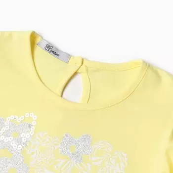 Платье для девочки, цвет желтый, рост 128 см