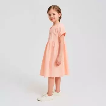 Платье для девочки MINAKU: Cotton Collection цвет светло-розовый, рост 152