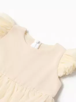 Платье для девочки, MINAKU :Party Dress, цвет молочный, рост 104 см