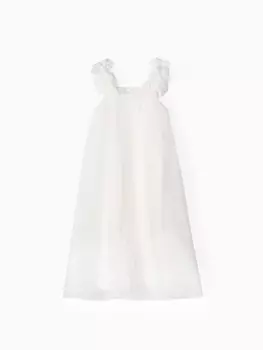 Платье для девочки MINAKU: PartyDress, белое, рост 110 см