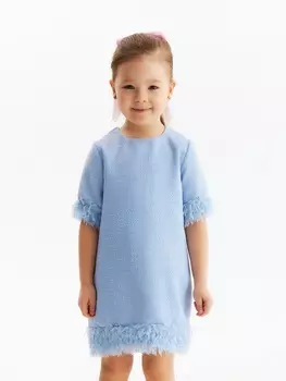 Платье для девочки MINAKU: PartyDress, голубое, рост 110 см