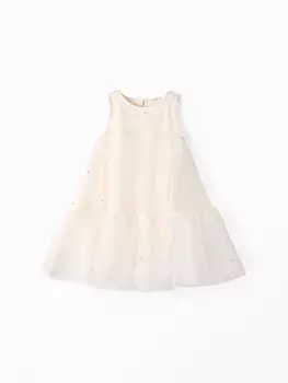 Платье для девочки MINAKU: PartyDress, молочное, рост 122 см