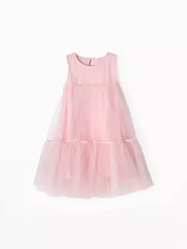 Платье для девочки MINAKU: PartyDress, розовое, рост 128 см