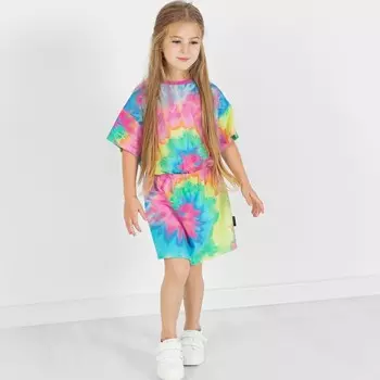 Платье для девочки, рост 104 см, цвет разноцветный