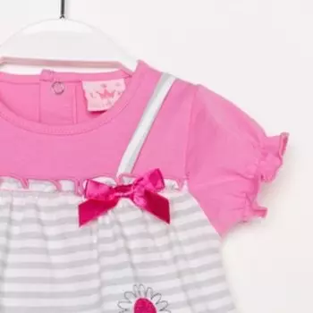 Платье для девочки, рост 68-74 см, цвет розовый