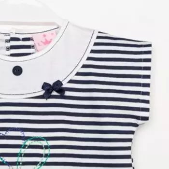 Платье для девочки, рост 80 см, цвет синий