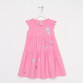 Платье для девочки, рост 98 см, цвет розовый