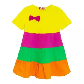 Платье для девочки, рост 98 см, цвет желтый