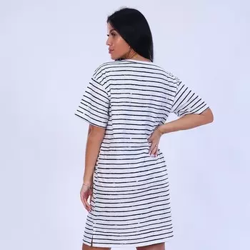 Платье домашнее женское, цвет полоса размер 50