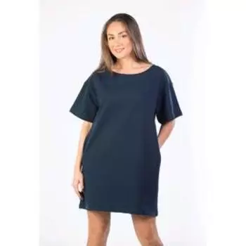 Платье-футболка, размер 50, цвет тёмно-синий
