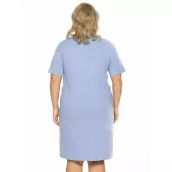 Платье-футболка, размер XXL, цвет голубой