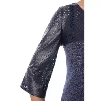 Платье-футляр, размер 46, цвет синий