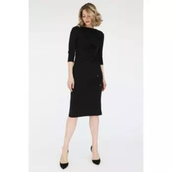 Платье-футляр с драпировкой, размер 44