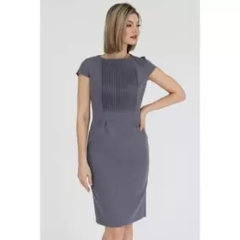 Платье-футляр со складками, размер 42