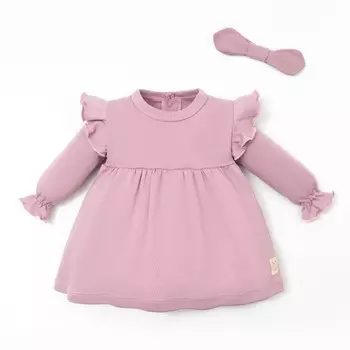 Платье и повязка Крошка, Я BASIC LINE, рост 86-92 см, розовый