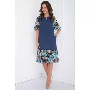 Платье «Эльфина деним», размер 46