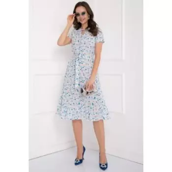 Платье «Эльса вайт блу», размер 50