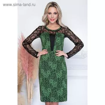 Платье «Эллурия грин», размер 48