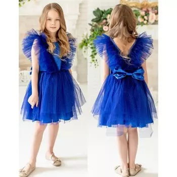 Платье «Эмми», рост 122 см, цвет синий