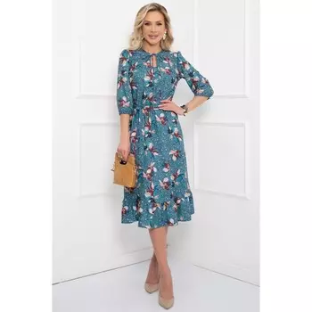 Платье «Кросани бирюза», размер 44