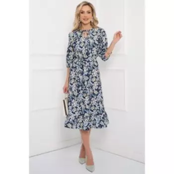 Платье «Кросани блу фловерс», размер 50