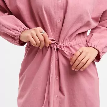 Платье летнее женское с кулиской MIST размер 40-42, цвет розовый