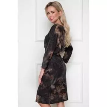 Платье «Лирина блэк браун», размер 46