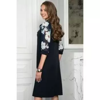 Платье «Лолита блу фловерс», размер 46