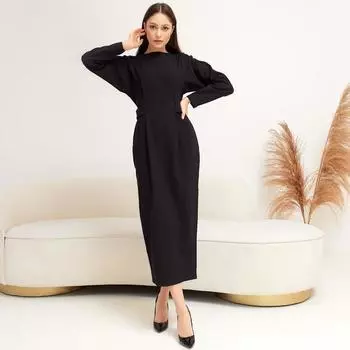 Платье миди женское MIST, размер 50, чёрное