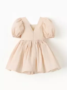 Платье нарядное детское MINAKU: PartyDress, цвет молочный, рост 104 см