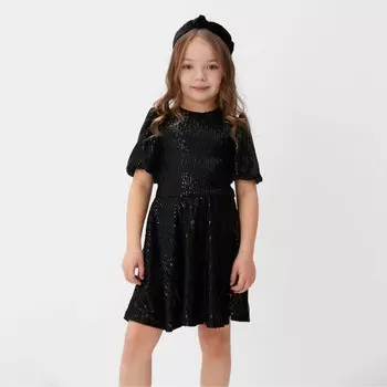 Платье нарядное для девочки KAFTAN размер 30 (98-104 см), черный