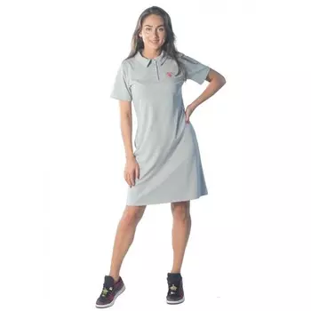 Платье-поло женское « Бриллиант», размер 48, цвет светло-серый