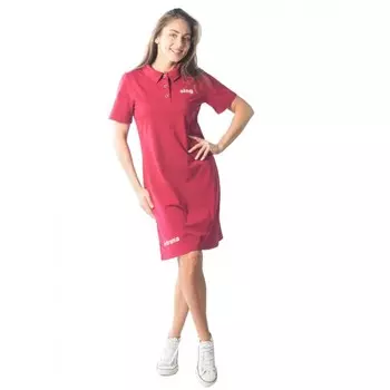 Платье-поло женское sing/no drama, размер 54, цвет бордовый
