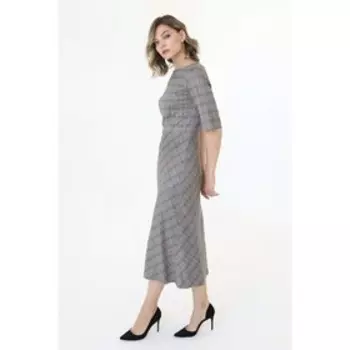 Платье приталенное из искусственной замши, размер 44