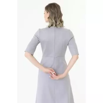 Платье приталенное с короткими рукавами, размер 42