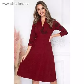 Платье «Равенна бордо», размер 52