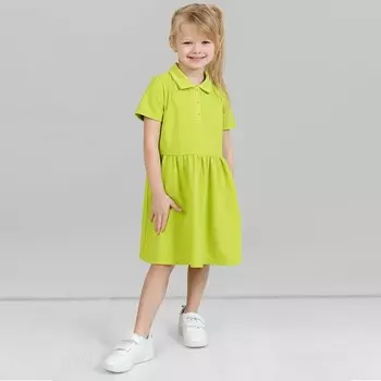 Платье, рост 104 см, цвет салатовый