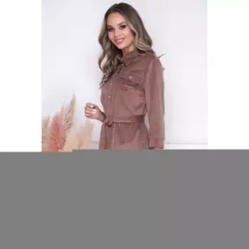 Платье-рубашка «Лисэль браун», размер 54