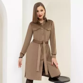 Платье-рубашка женское «Безупречно», размер 52