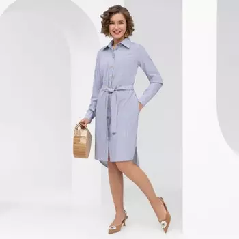 Платье рубашка женское Charutti «Стильная гостья», размер 46, цвет синий